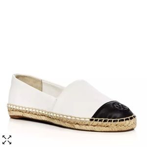 Tory Burch Women's Leather Color Block Espadrille Flats
